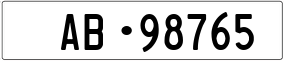 Truck License Plate